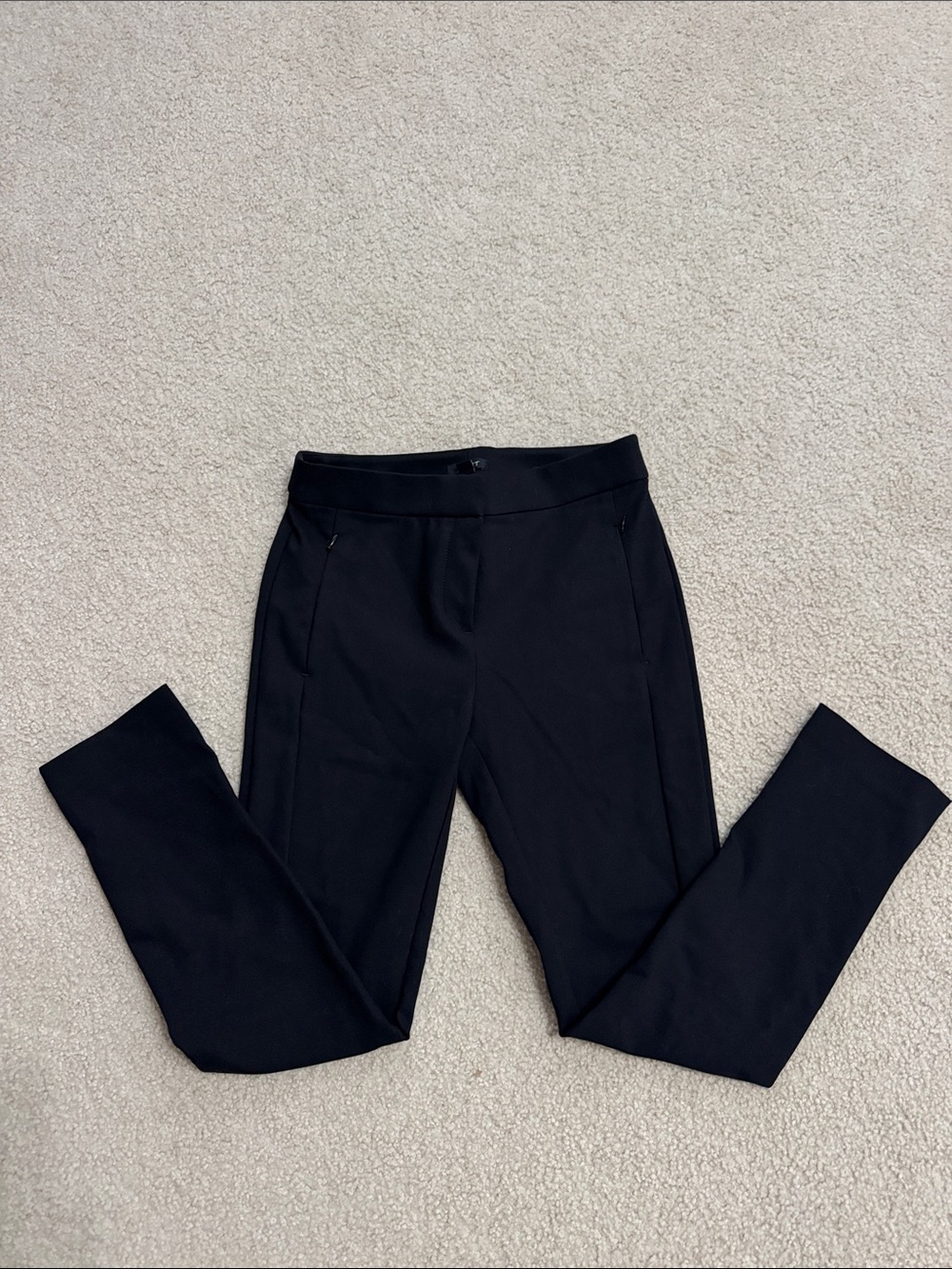 LOFT Black Skinny Ponte Ankle Pants